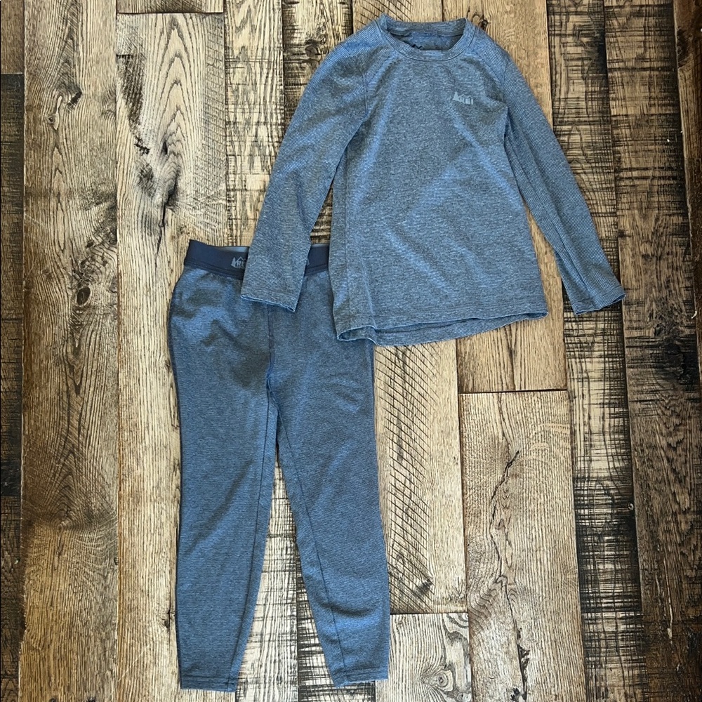 REI Kids Two-Piece Active Set in Heather Blue